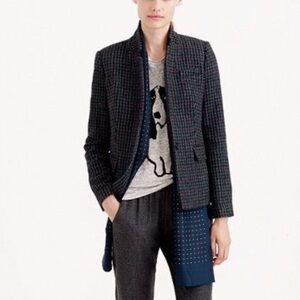 J.CREW REGENT HOUNDSTOOTH WOOL TAILORED BLAZER